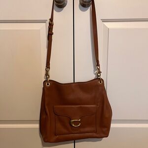 Brown Leather Shoulder Bag